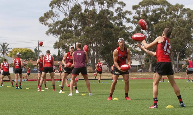 Handballs_webhero.jpg A near-full list took part in training at The Hangar on Friday afternoon.